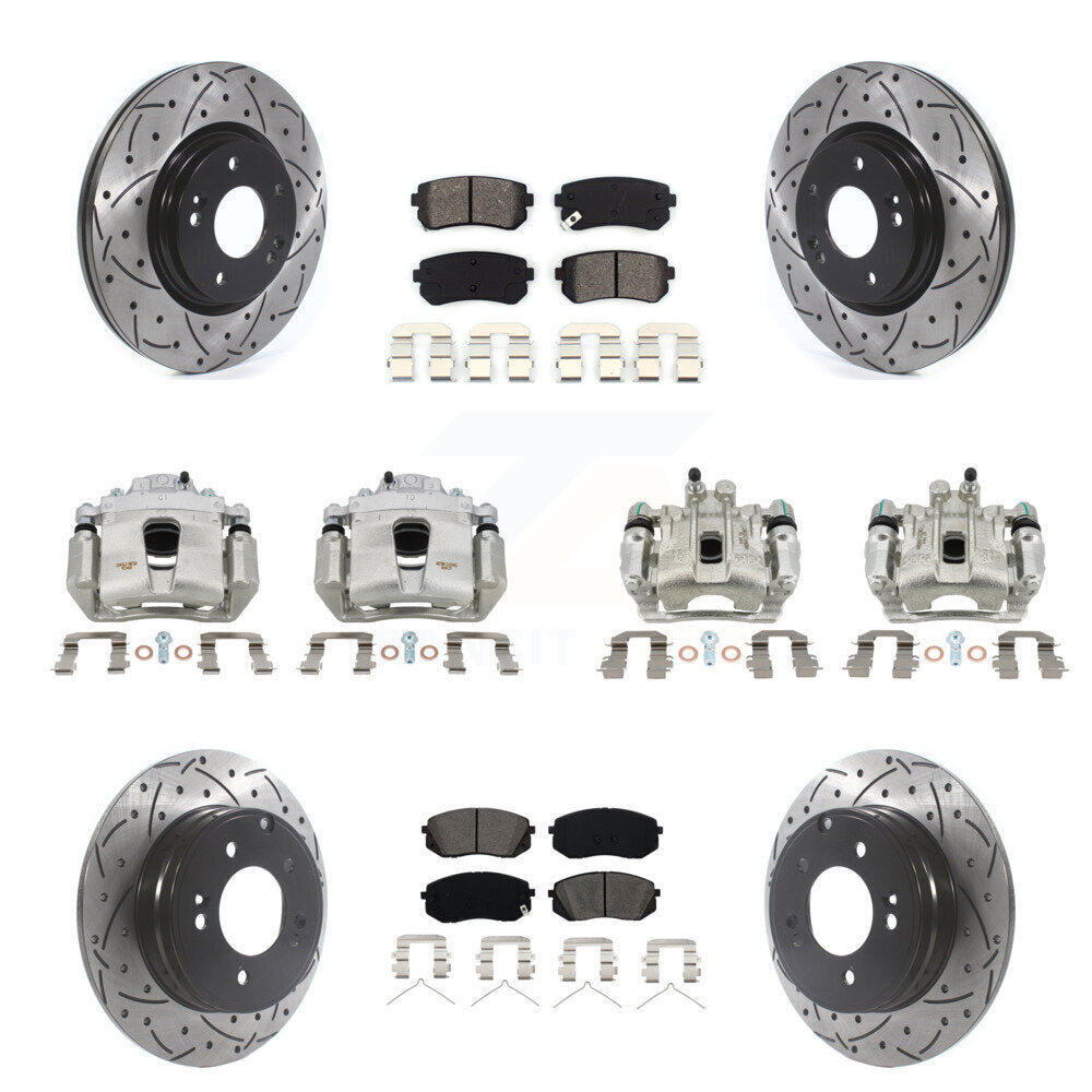 Transit Auto KCD-100330S Disc Brake Kit for 2015-2016 Hyundai Sonata - Front and Rear product image