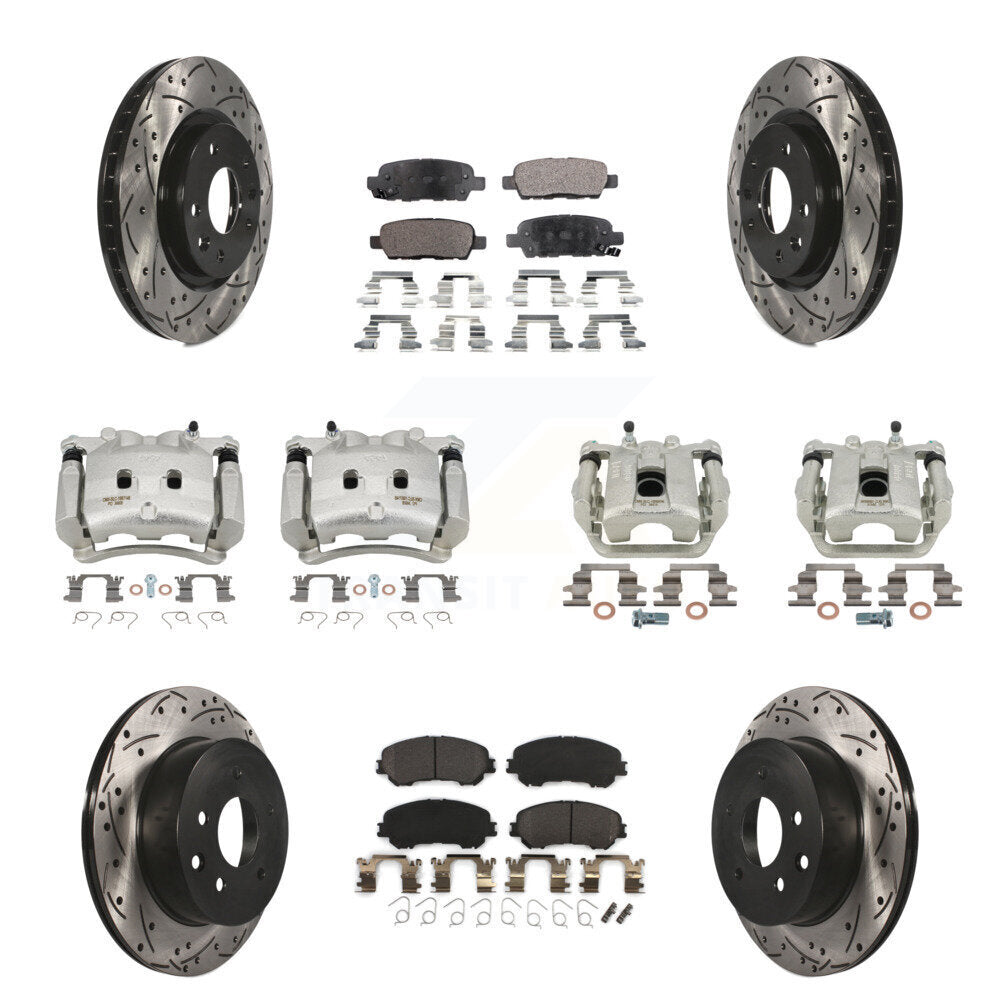 Transit Auto KCD-100331P Disc Brake Kit for 2017 Nissan Rogue - Front and Rear product image