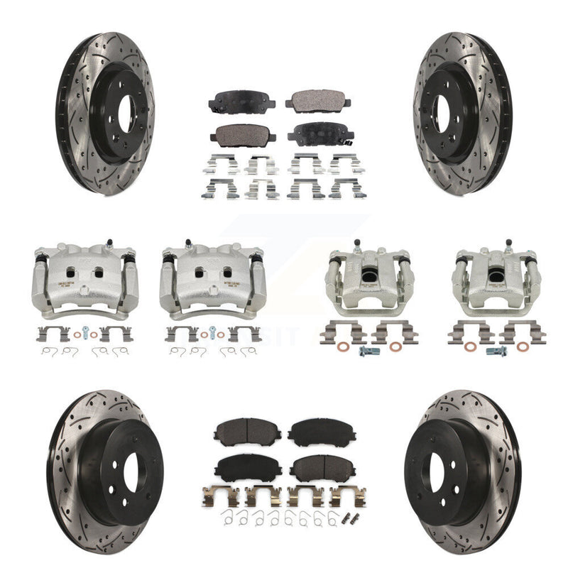 Transit Auto KCD-100331P Disc Brake Kit for 2017 Nissan Rogue - Front and Rear product image