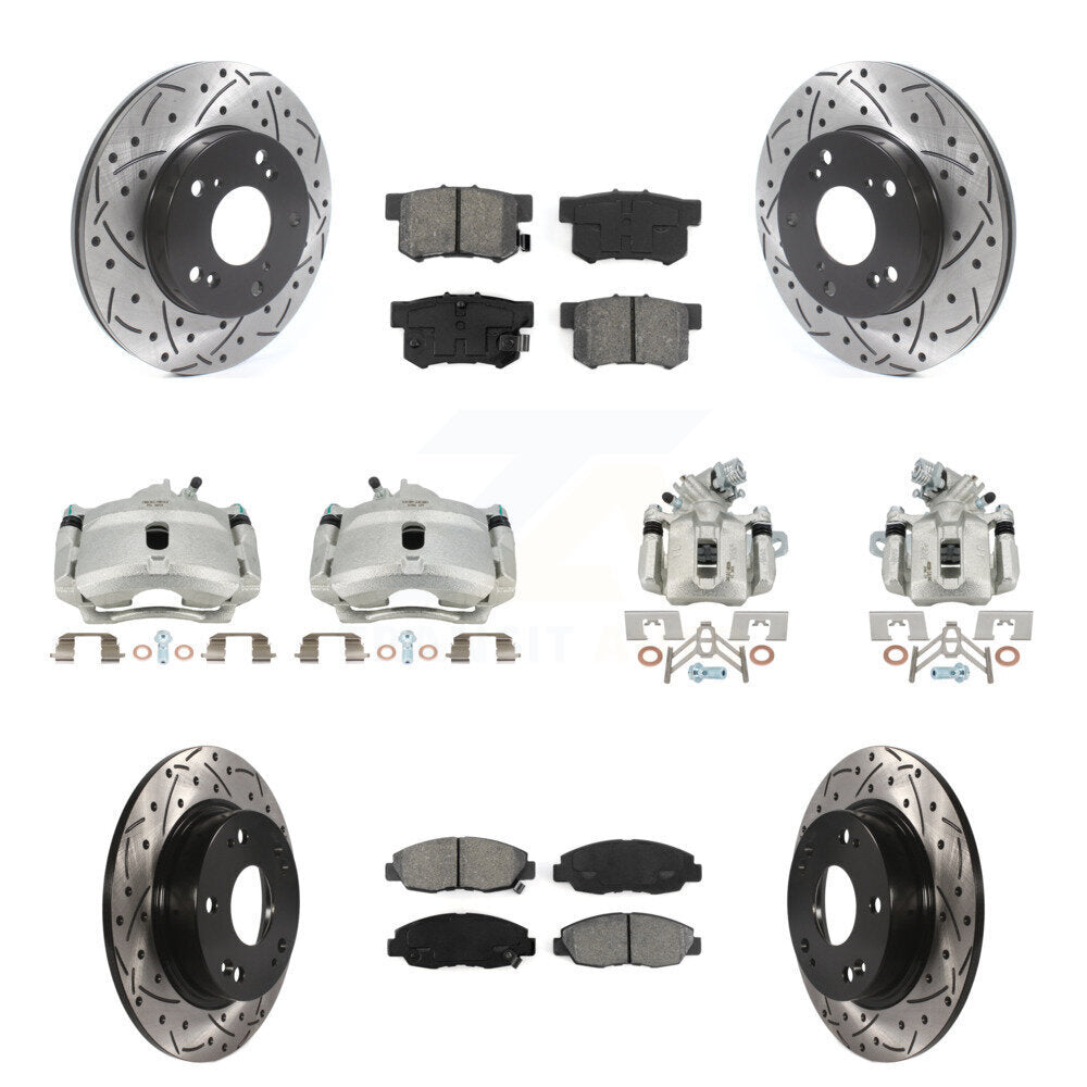 Transit Auto KCD-100331S Disc Brake Kit for 2006-2011 Honda Civic - Front and Rear product image