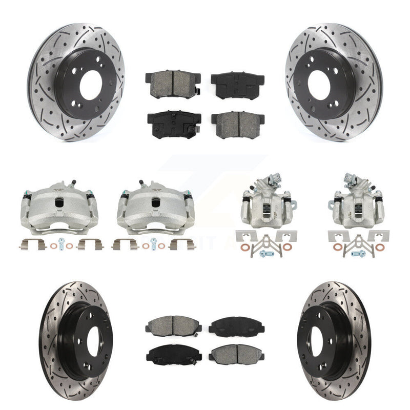Transit Auto KCD-100331S Disc Brake Kit for 2006-2011 Honda Civic - Front and Rear product image