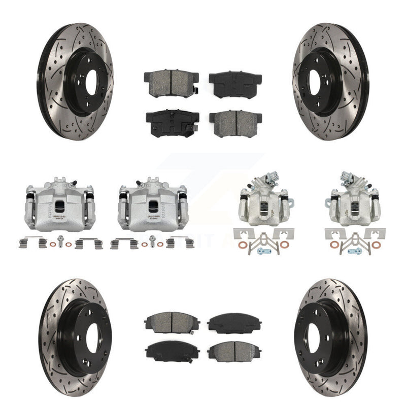 Transit Auto KCD-100332S Disc Brake Kit for 2006-2008 Honda Civic - Front and Rear product image