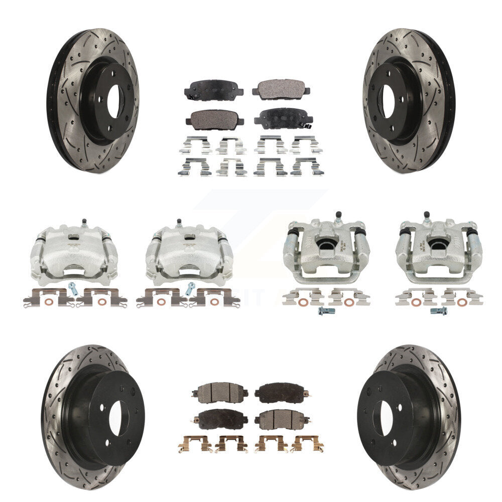 Transit Auto KCD-100332T Disc Brake Kit for 2013-2018 Nissan Altima - Front and Rear product image
