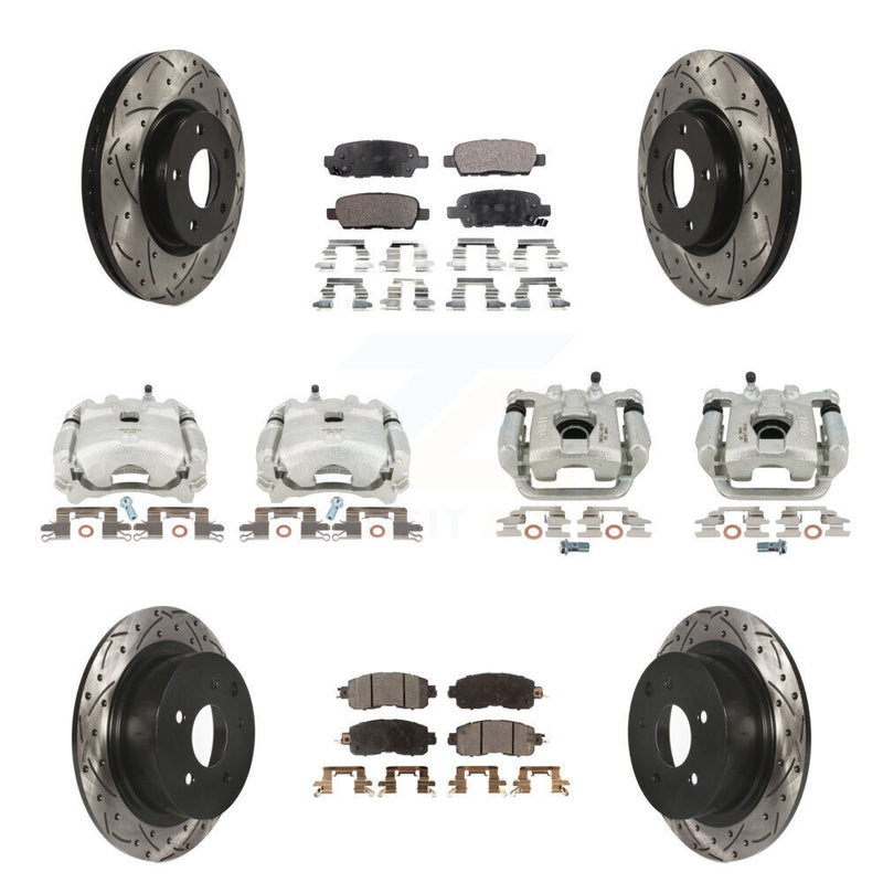 Transit Auto KCD-100332T Disc Brake Kit for 2013-2018 Nissan Altima - Front and Rear product image