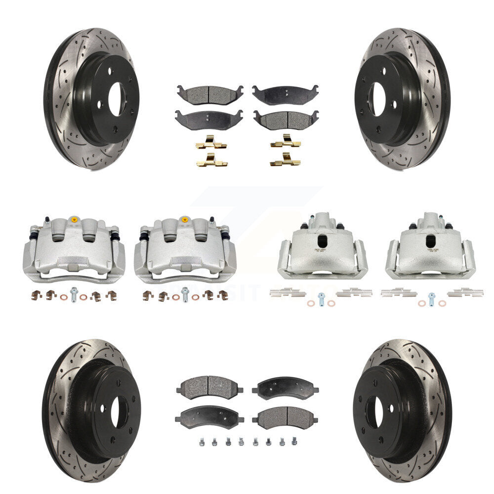 Transit Auto KCD-100333P Disc Brake Kit for 2009-2022 Ram 1500 Classic, Ram 1500, Dodge Ram 1500 - Front and Rear product image