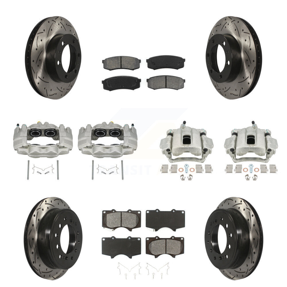 Transit Auto KCD-100333S Disc Brake Kit for 2010-2014 Toyota FJ Cruiser - Front and Rear product image