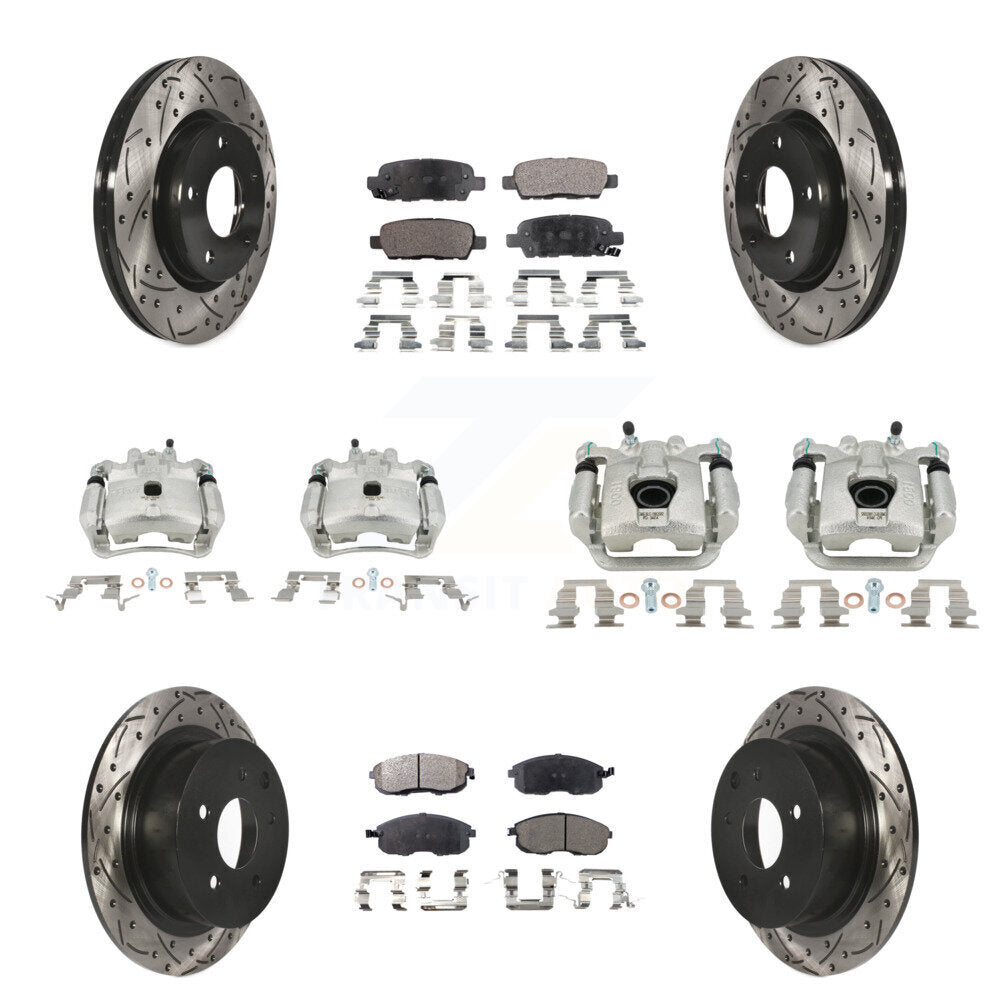 Transit Auto KCD-100333T Disc Brake Kit for 2013-2019 Nissan Sentra - Front and Rear product image
