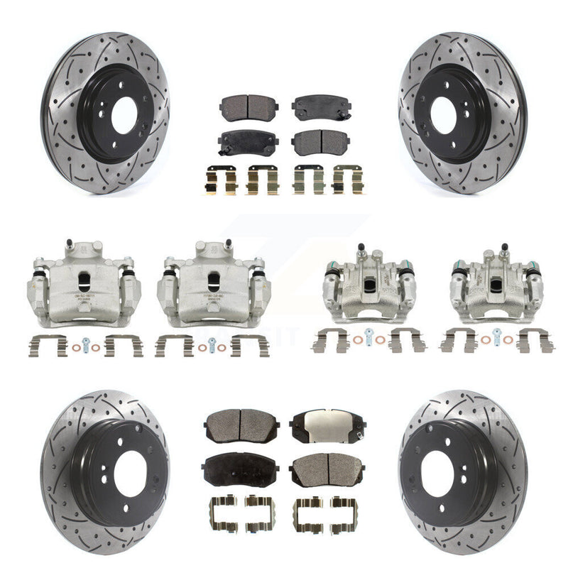 Transit Auto KCD-100334P Disc Brake Kit for 2015 Hyundai Sonata - Front and Rear product image