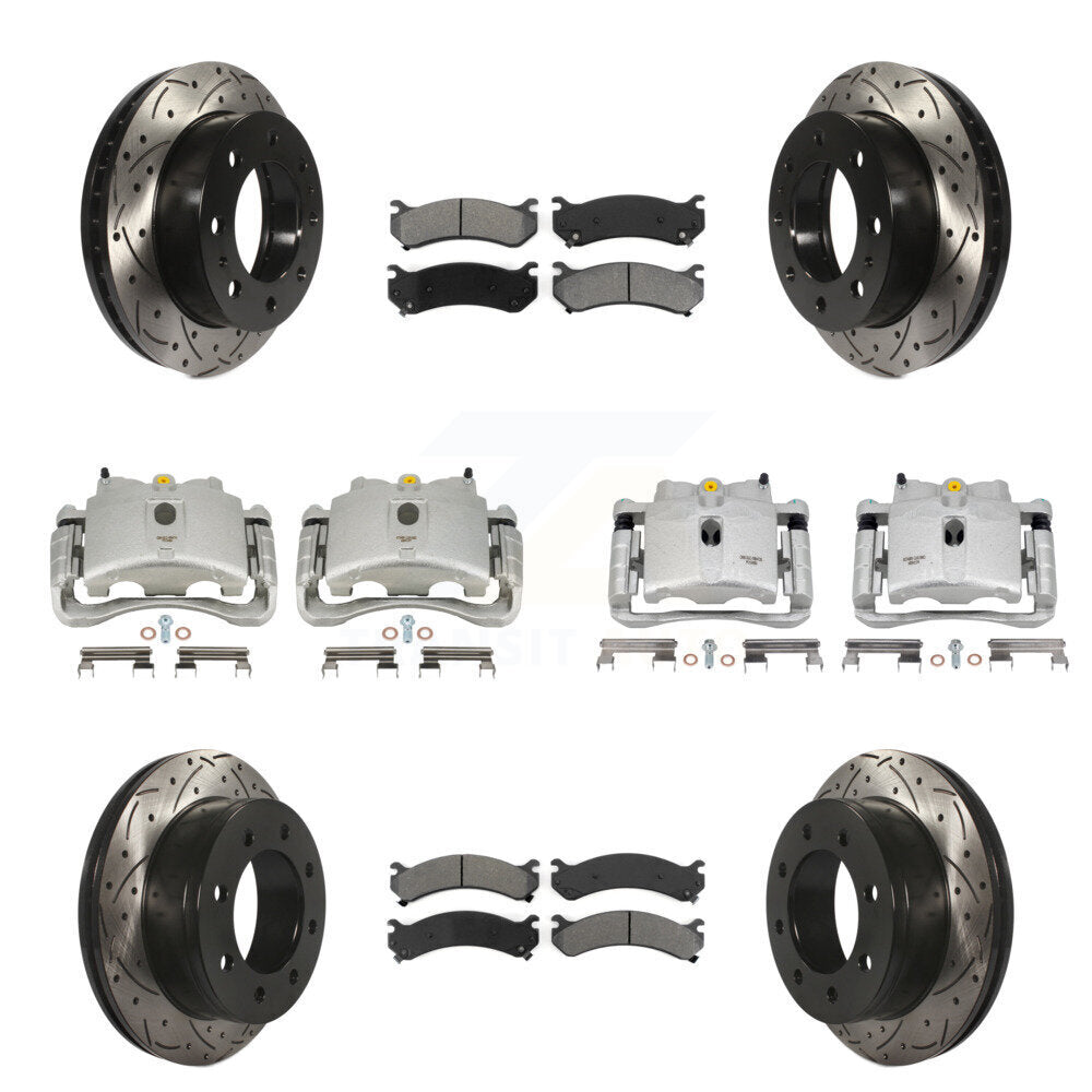 Transit Auto KCD-100334S Disc Brake Kit for 1999-2013 Chevrolet Suburban 2500, GMC Yukon XL 2500, Chevrolet Silverado 2500 HD & more - Front and Rear product image