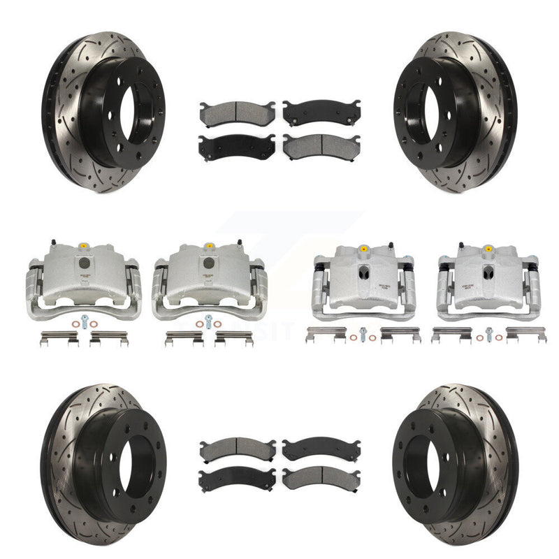 Transit Auto KCD-100334S Disc Brake Kit for 1999-2013 Chevrolet Suburban 2500, GMC Yukon XL 2500, Chevrolet Silverado 2500 HD & more - Front and Rear product image