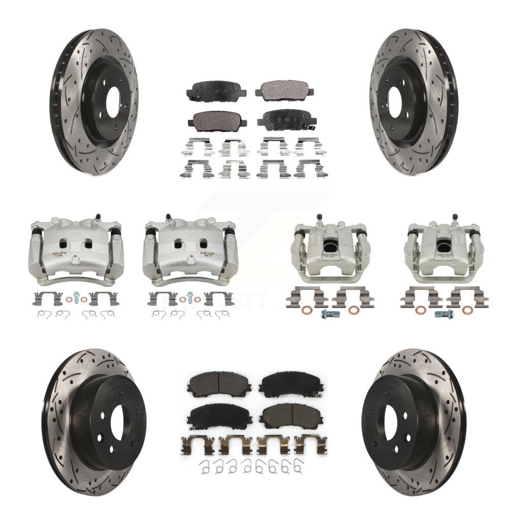Transit Auto KCD-100335T Disc Brake Kit for 2014-2019 Nissan Rogue - Front and Rear product image