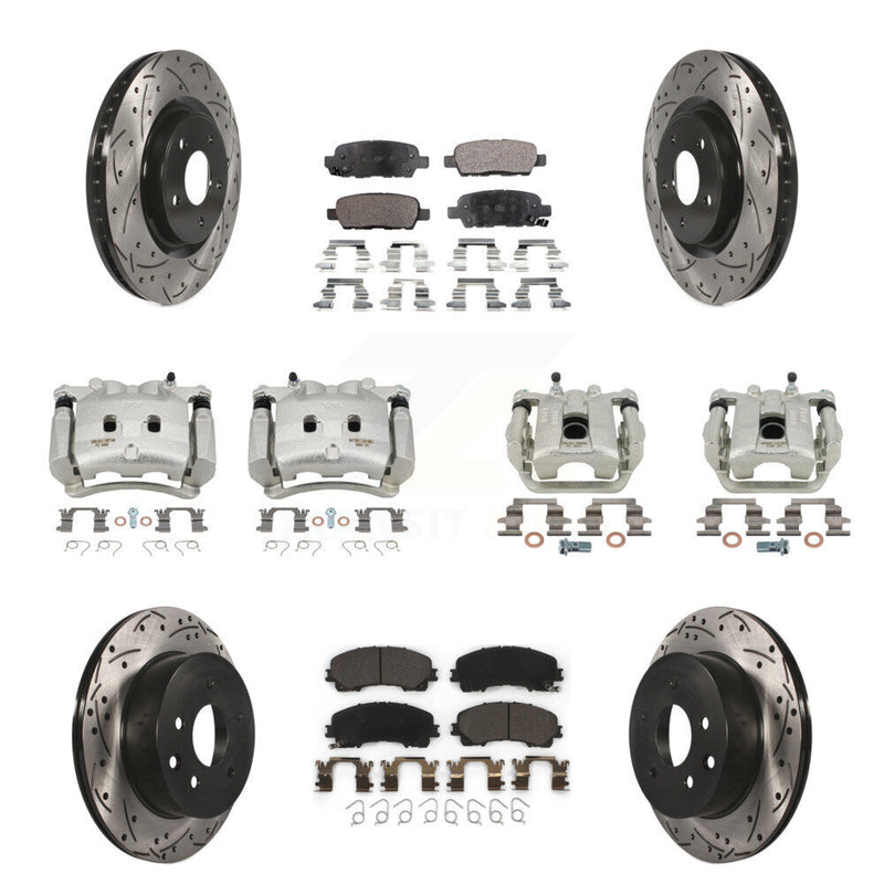 Transit Auto KCD-100335T Disc Brake Kit for 2014-2019 Nissan Rogue - Front and Rear product image