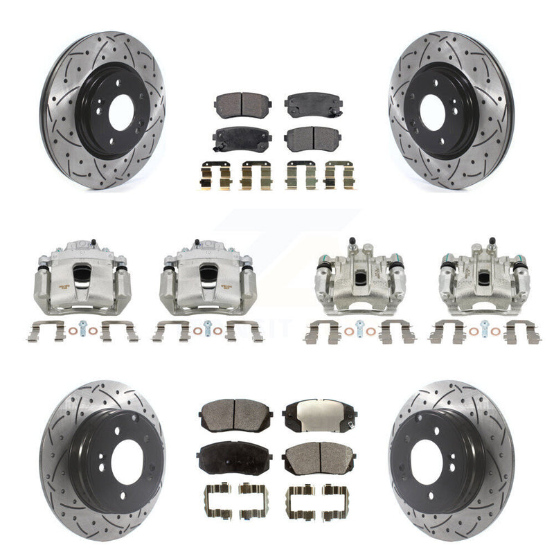 Transit Auto KCD-100336P Disc Brake Kit for 2015 Hyundai Sonata - Front and Rear product image