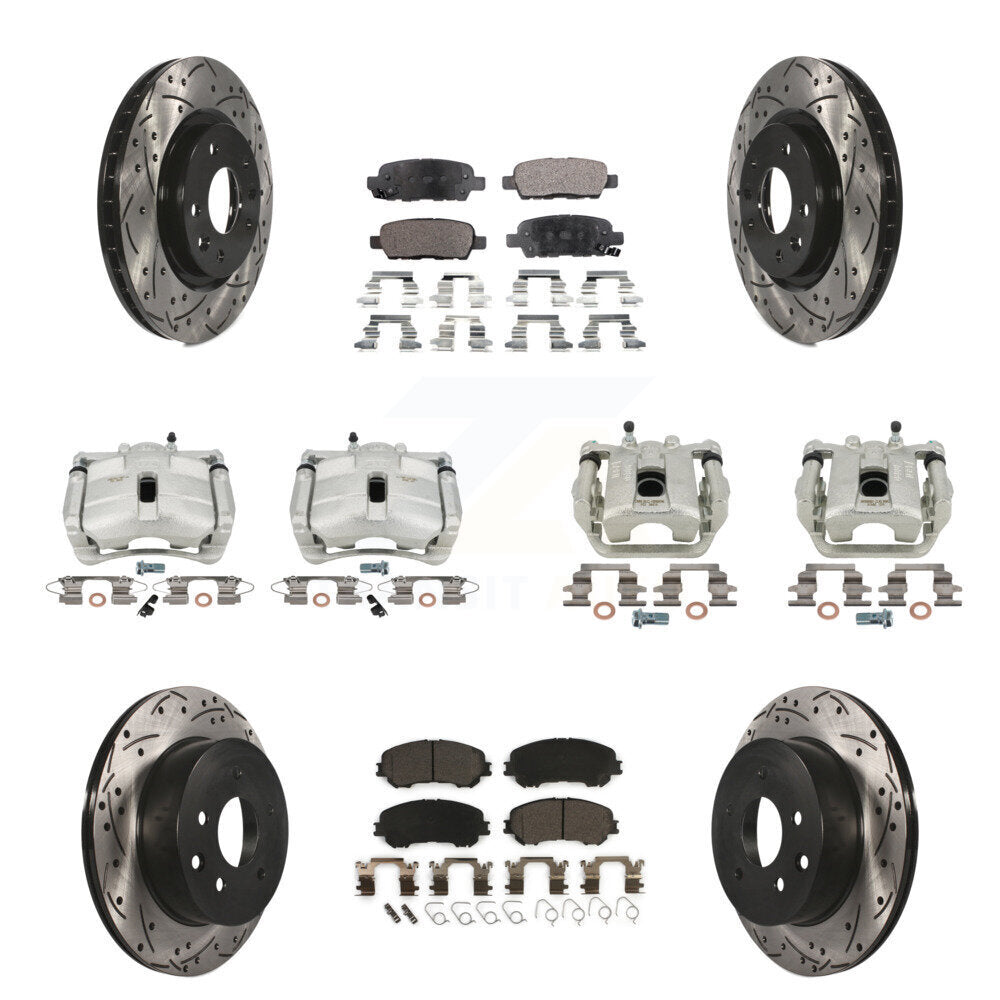 Transit Auto KCD-100336T Disc Brake Kit for 2014-2022 Nissan Rogue, Nissan Rogue Sport - Front and Rear product image