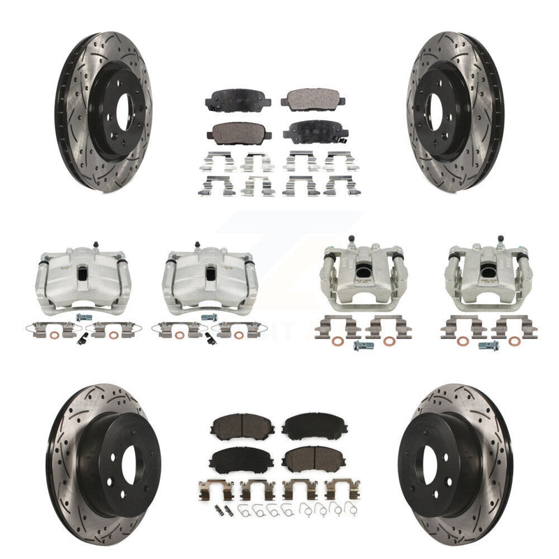 Transit Auto KCD-100336T Disc Brake Kit for 2014-2022 Nissan Rogue, Nissan Rogue Sport - Front and Rear product image