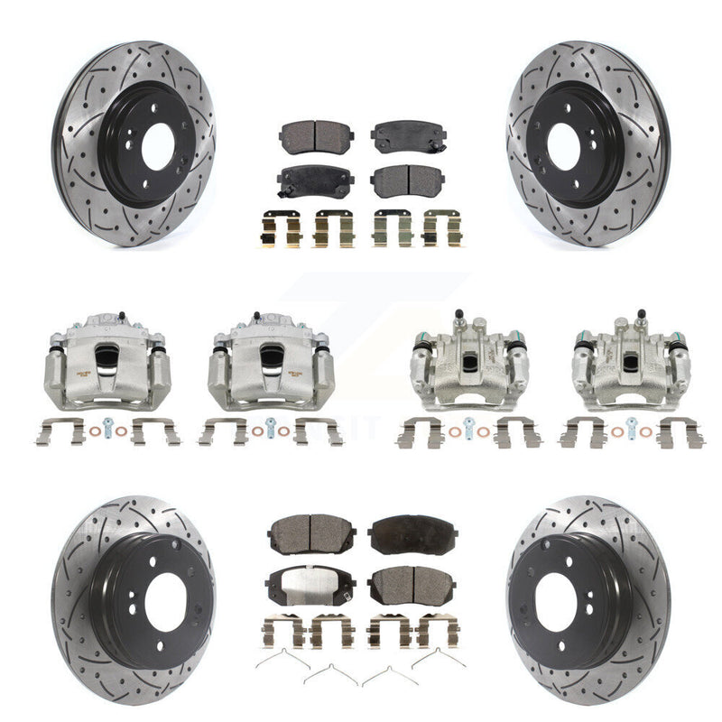Transit Auto KCD-100337P Disc Brake Kit for 2016 Hyundai Sonata - Front and Rear product image