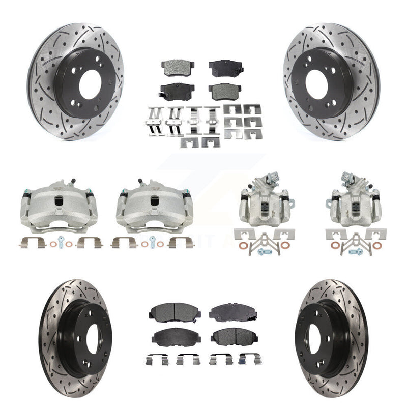 Transit Auto KCD-100338P Disc Brake Kit for 2006-2011 Honda Civic - Front and Rear product image