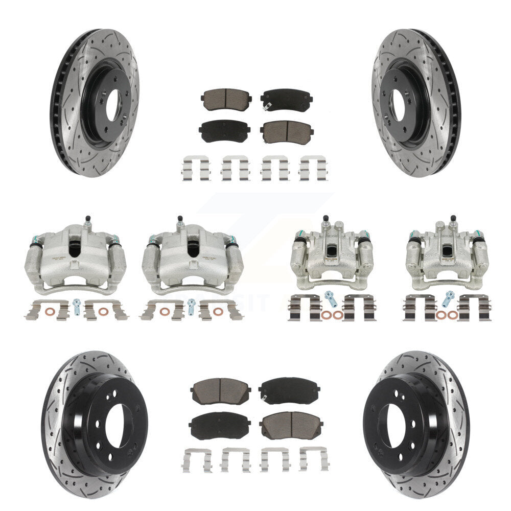 Transit Auto KCD-100339C Disc Brake Kit for 2015 Hyundai Tucson - Front and Rear product image