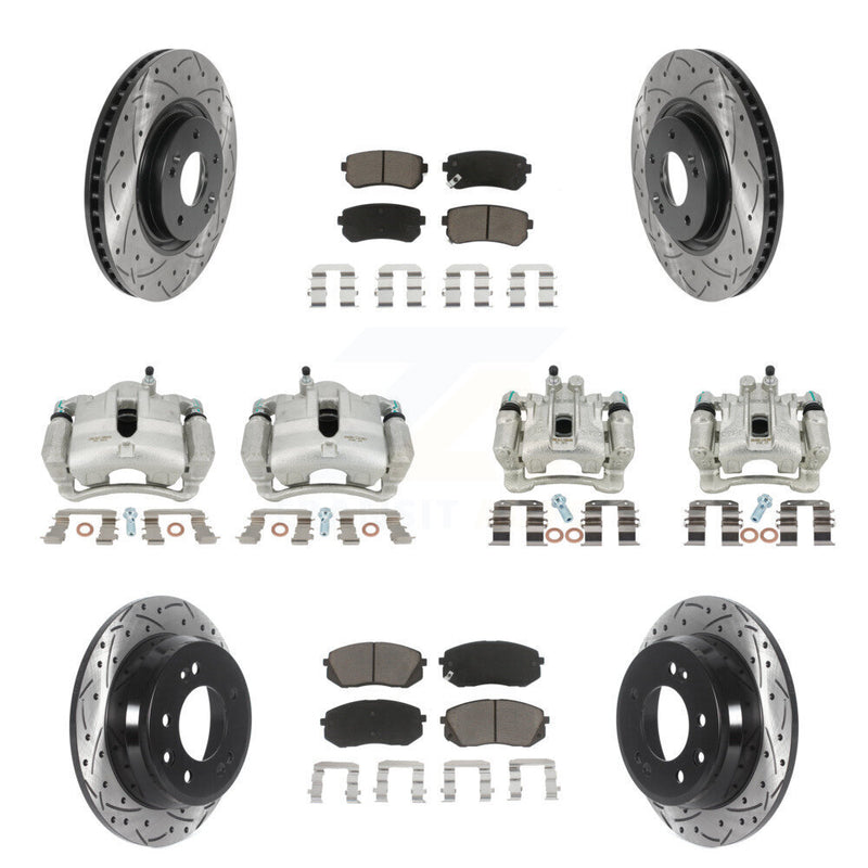 Transit Auto KCD-100339C Disc Brake Kit for 2015 Hyundai Tucson - Front and Rear product image