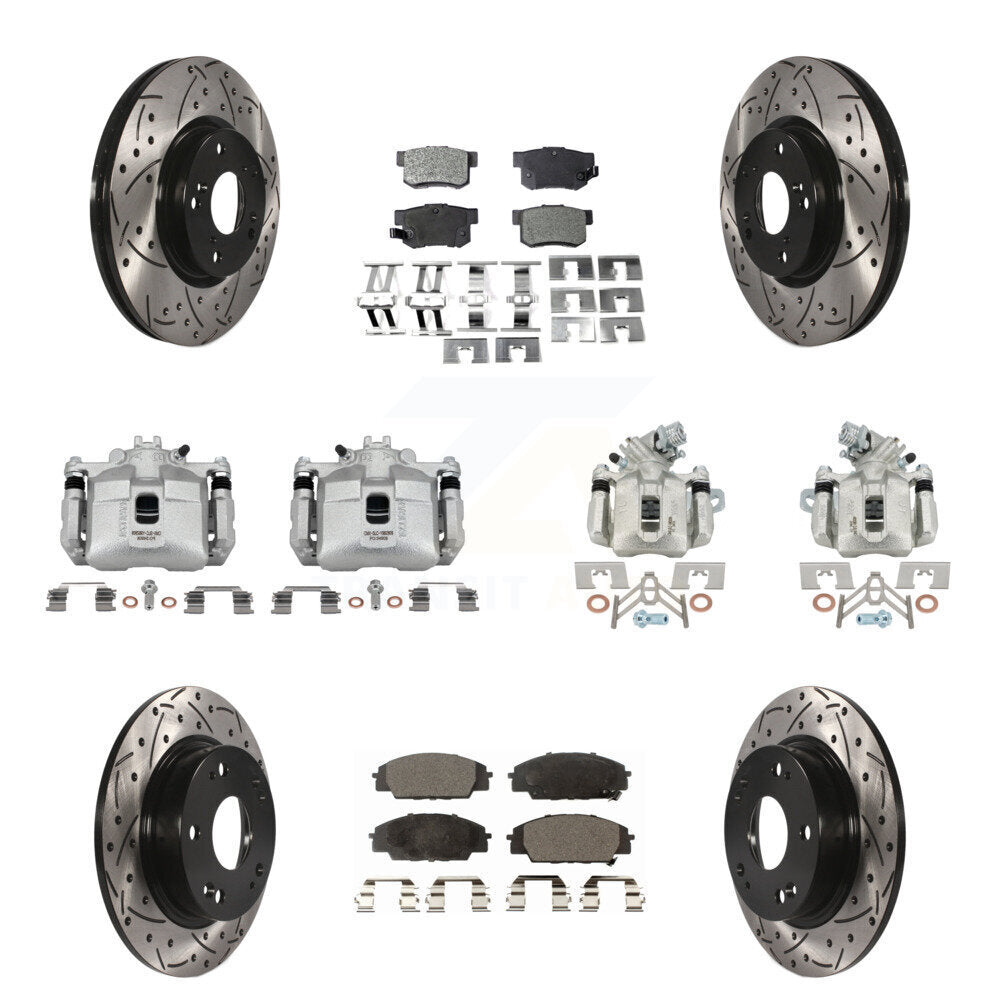 Transit Auto KCD-100339P Disc Brake Kit for 2006-2008 Honda Civic - Front and Rear product image