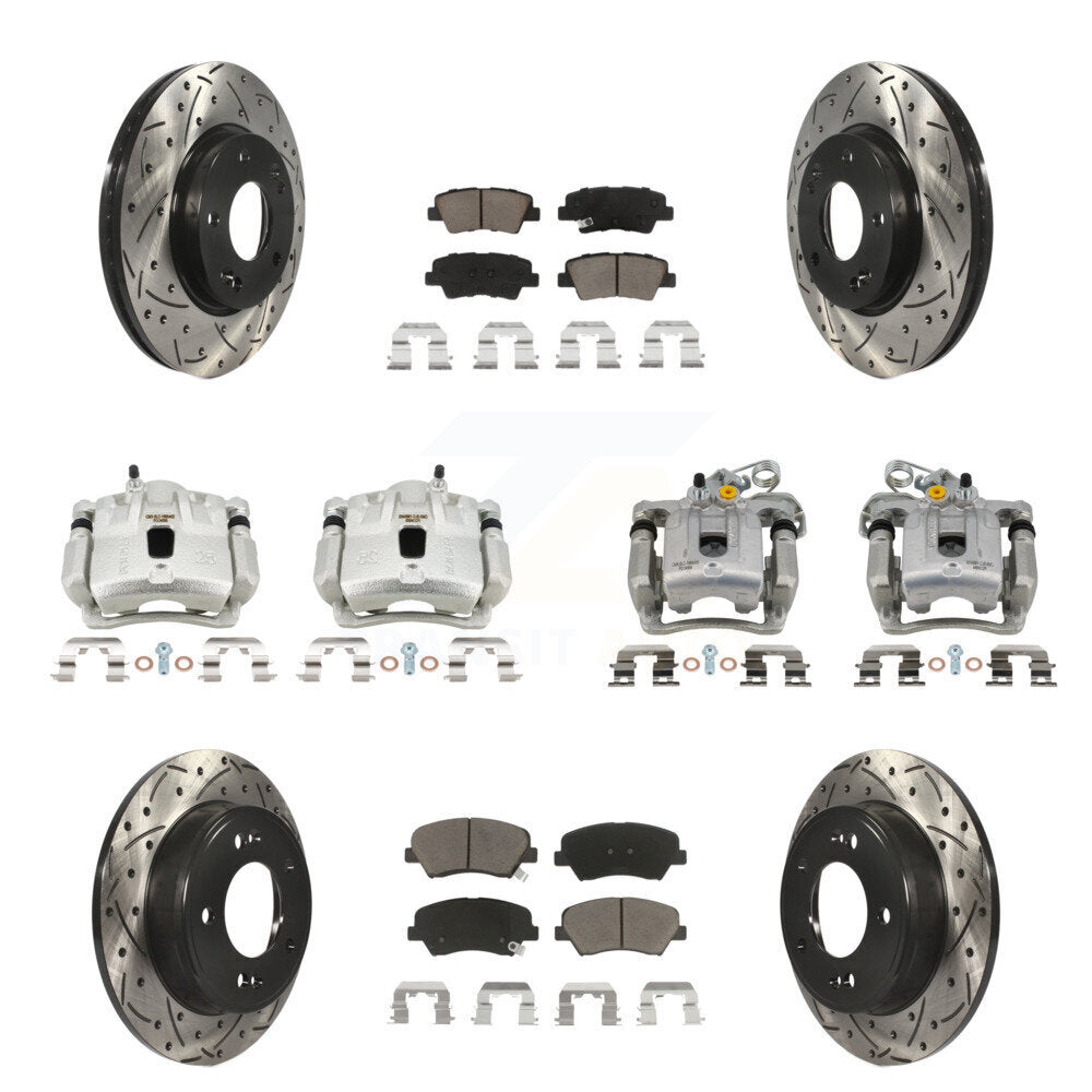 Transit Auto KCD-100340C Disc Brake Kit for 2011-2012 Hyundai Elantra - Front and Rear product image