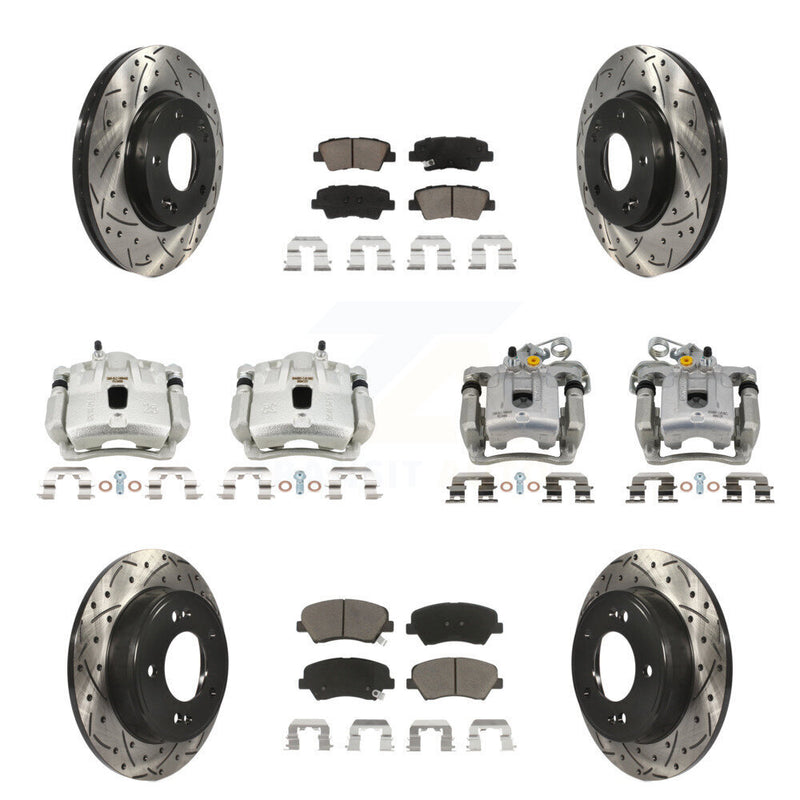 Transit Auto KCD-100340C Disc Brake Kit for 2011-2012 Hyundai Elantra - Front and Rear product image