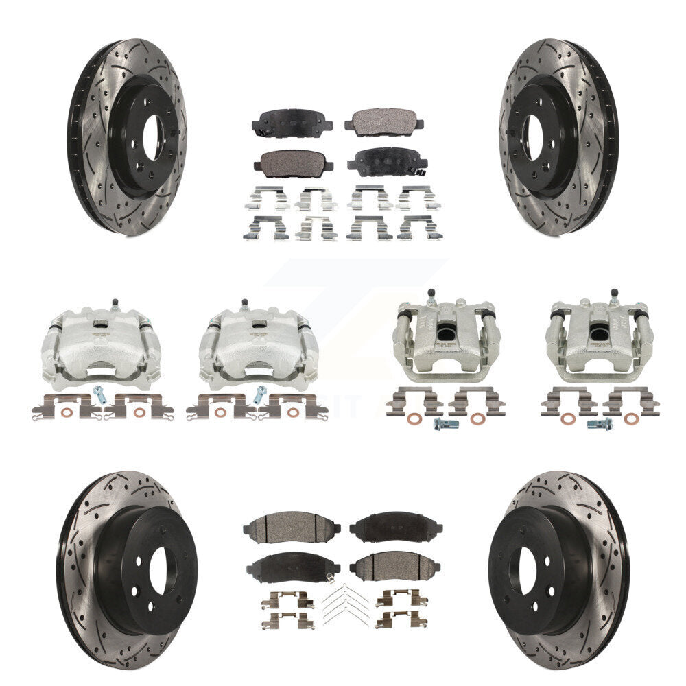 Transit Auto KCD-100340T Disc Brake Kit for 2015 Nissan LEAF - Front and Rear product image