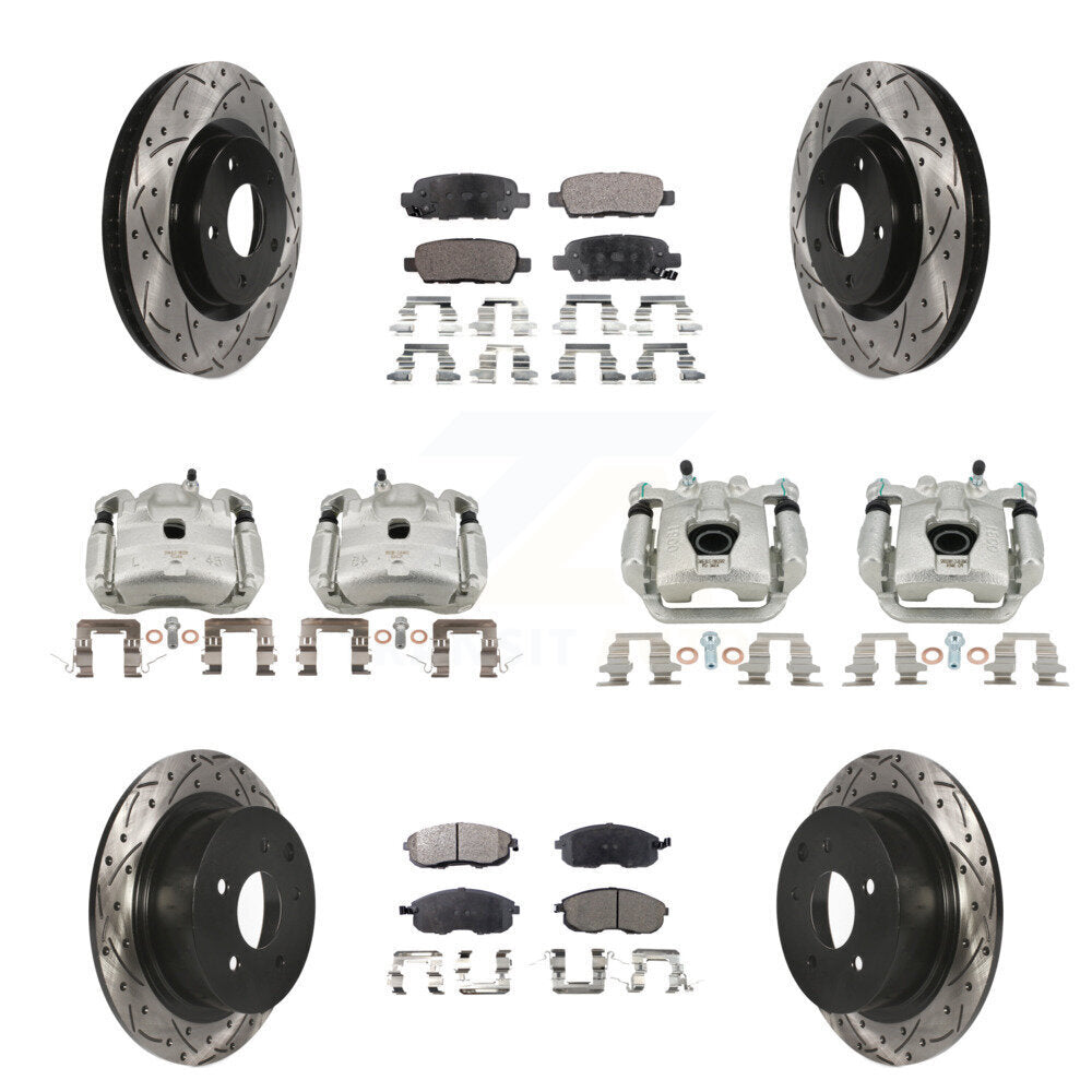 Transit Auto KCD-100342P Disc Brake Kit for 2007-2010 Nissan Sentra - Front and Rear product image