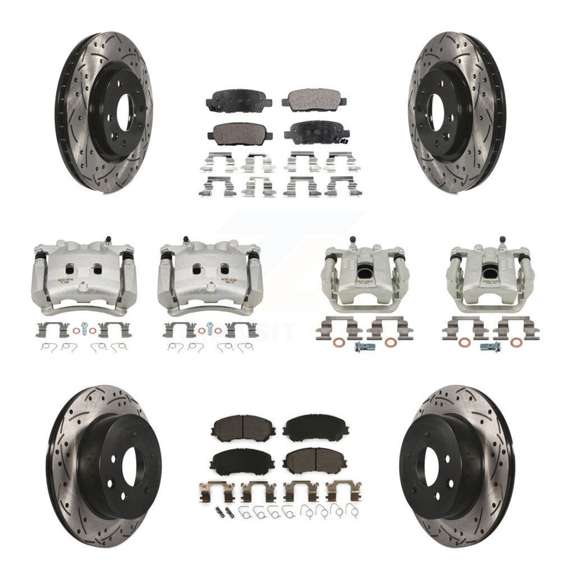 Transit Auto KCD-100342T Disc Brake Kit for 2017 Nissan Rogue - Front and Rear product image