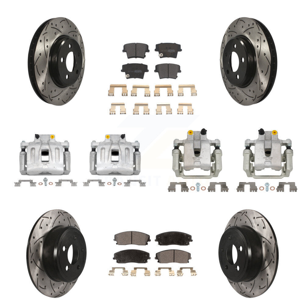 Transit Auto KCD-100343P Disc Brake Kit for 2012-2018 Chrysler 300, Dodge Charger - Front and Rear product image