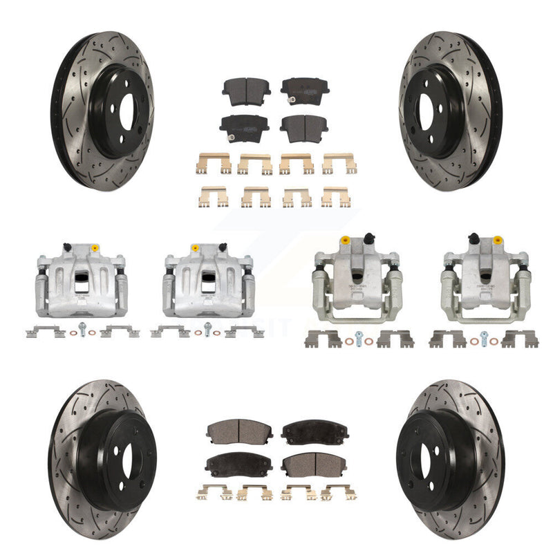 Transit Auto KCD-100343P Disc Brake Kit for 2012-2018 Chrysler 300, Dodge Charger - Front and Rear product image