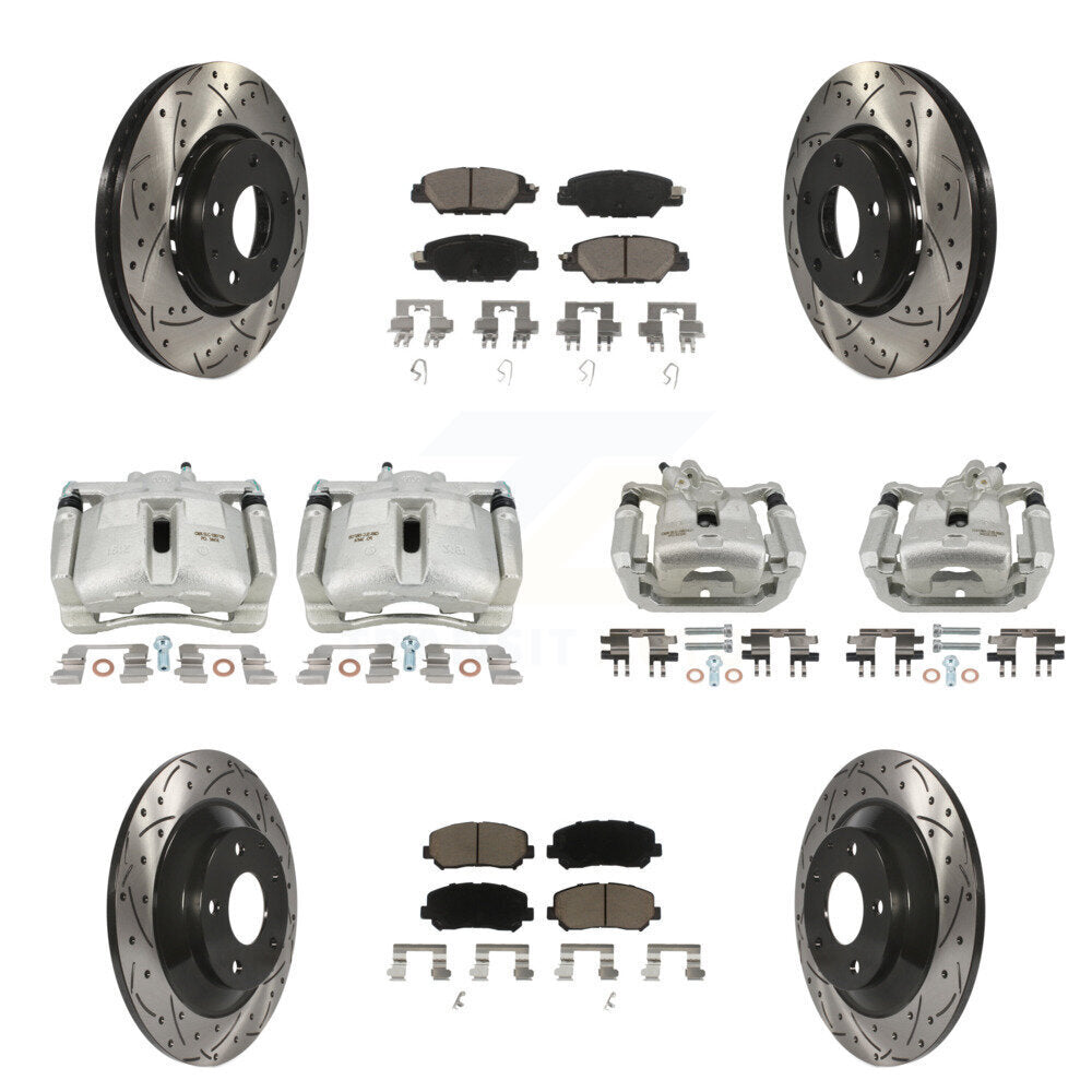 Transit Auto KCD-100344C Disc Brake Kit for 2016-2022 Mazda CX-5 - Front and Rear product image