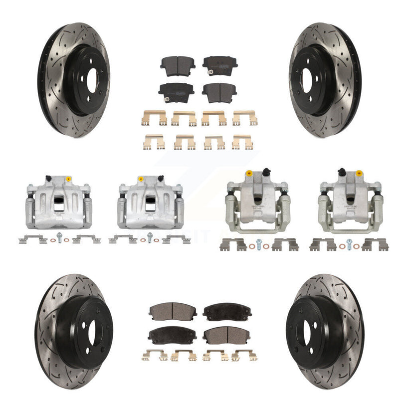 Transit Auto KCD-100344P Disc Brake Kit for 2015-2016 Dodge Charger - Front and Rear product image