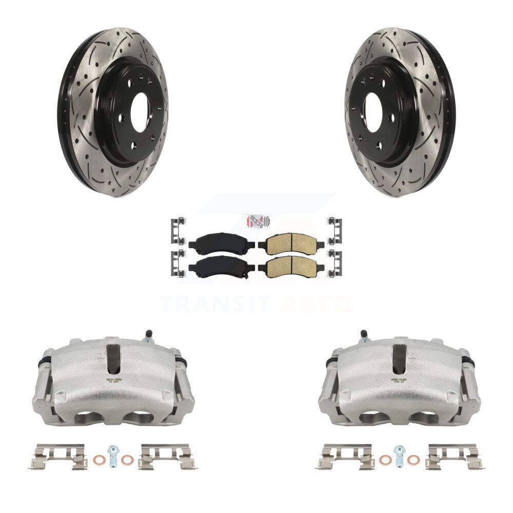 Transit Auto KCD-100345N Disc Brake Kit for 2007-2017 GMC Acadia Limited, Chevrolet Traverse, Buick Enclave & more - Front product image