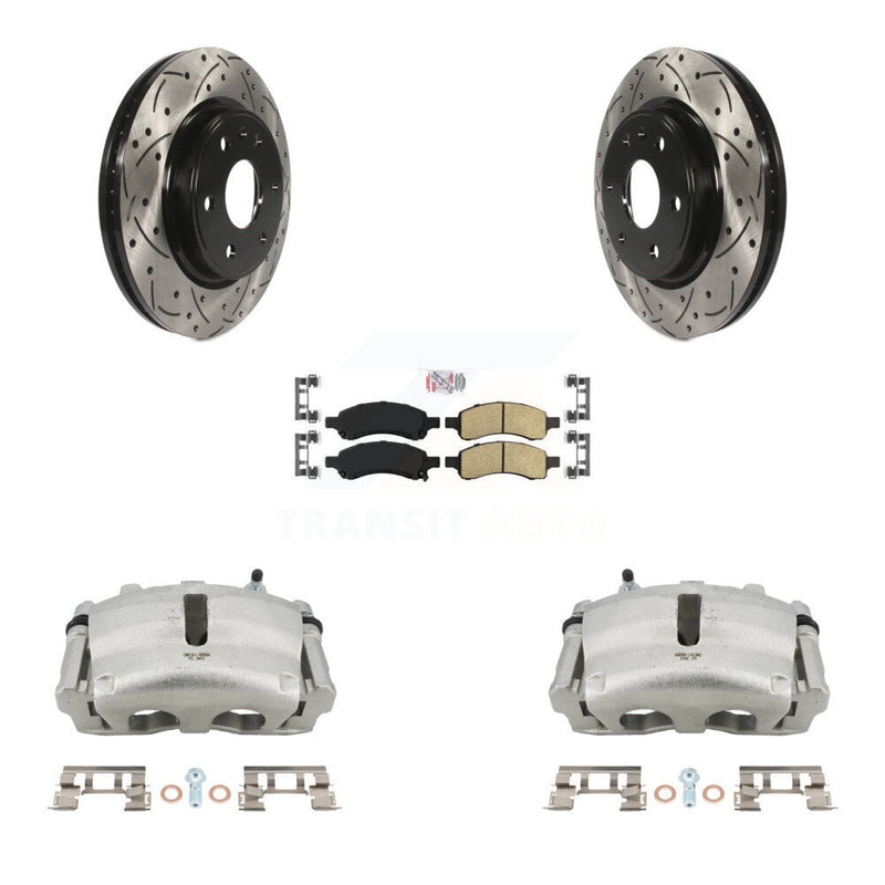 Transit Auto KCD-100345N Disc Brake Kit for 2007-2017 GMC Acadia Limited, Chevrolet Traverse, Buick Enclave & more - Front product image