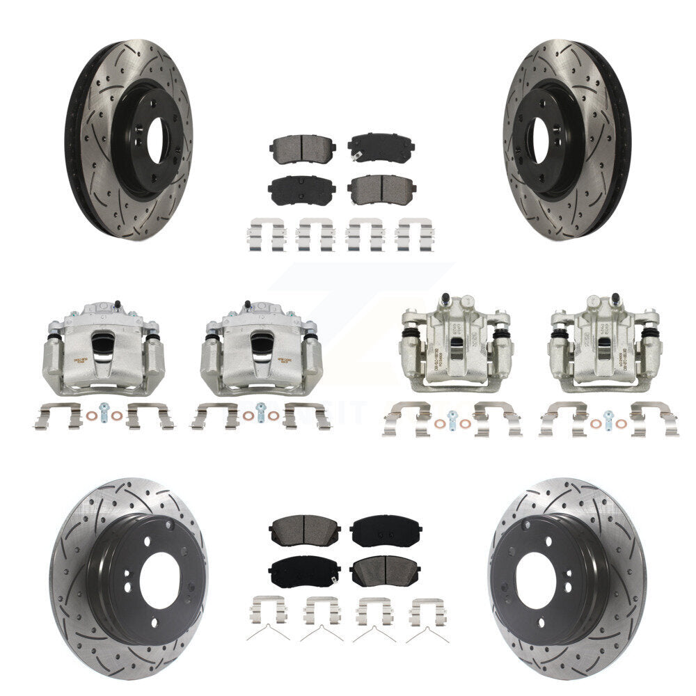 Transit Auto KCD-100345S Disc Brake Kit for 2016 Hyundai Sonata - Front and Rear product image