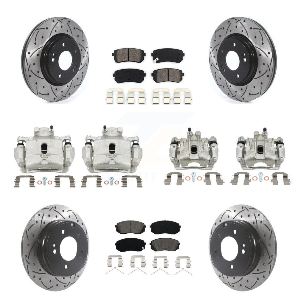 Transit Auto KCD-100346S Disc Brake Kit for 2016 Hyundai Sonata - Front and Rear product image