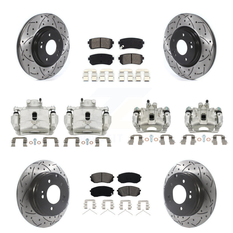 Transit Auto KCD-100346S Disc Brake Kit for 2016 Hyundai Sonata - Front and Rear product image