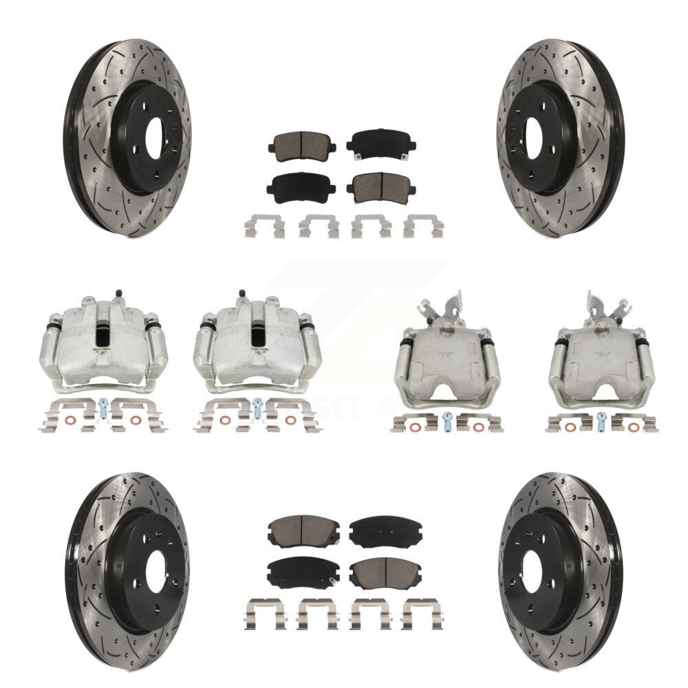 Transit Auto KCD-100347C Disc Brake Kit for 2013-2020 Chevrolet Impala, Chevrolet Malibu - Front and Rear product image