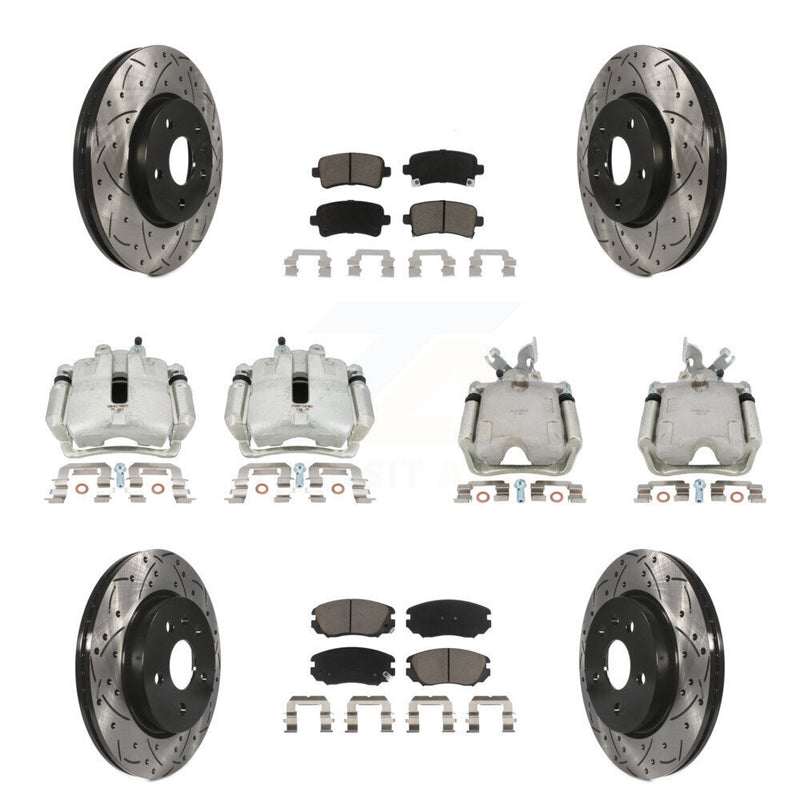 Transit Auto KCD-100347C Disc Brake Kit for 2013-2020 Chevrolet Impala, Chevrolet Malibu - Front and Rear product image