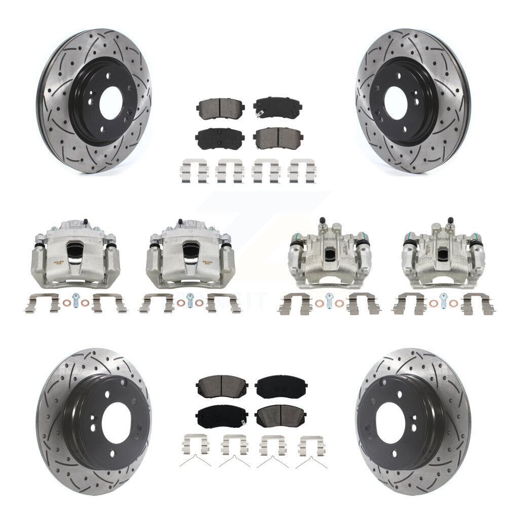 Transit Auto KCD-100347S Disc Brake Kit for 2016-2019 Kia Optima - Front and Rear product image
