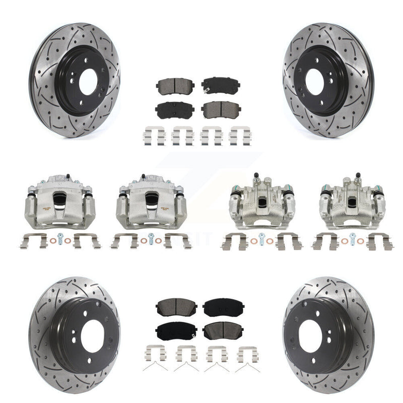 Transit Auto KCD-100347S Disc Brake Kit for 2016-2019 Kia Optima - Front and Rear product image