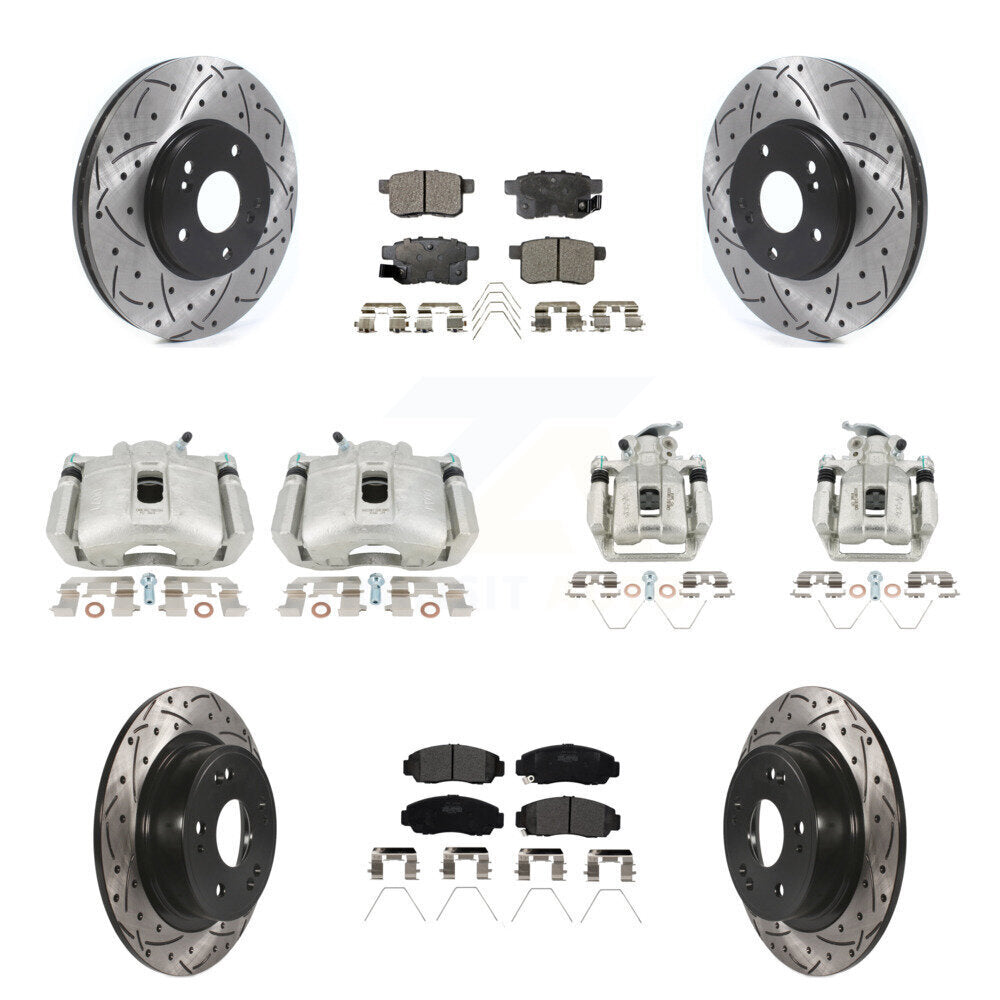 Transit Auto KCD-100348P Disc Brake Kit for 2010-2014 Honda Accord, Acura TSX - Front and Rear product image