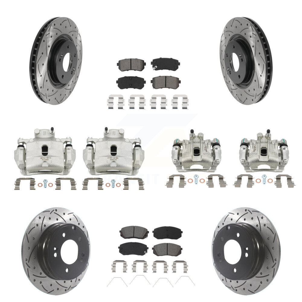 Transit Auto KCD-100348S Disc Brake Kit for 2016-2019 Kia Optima - Front and Rear product image