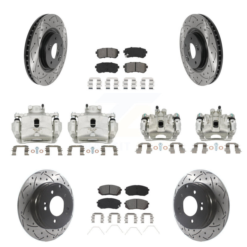 Transit Auto KCD-100348S Disc Brake Kit for 2016-2019 Kia Optima - Front and Rear product image