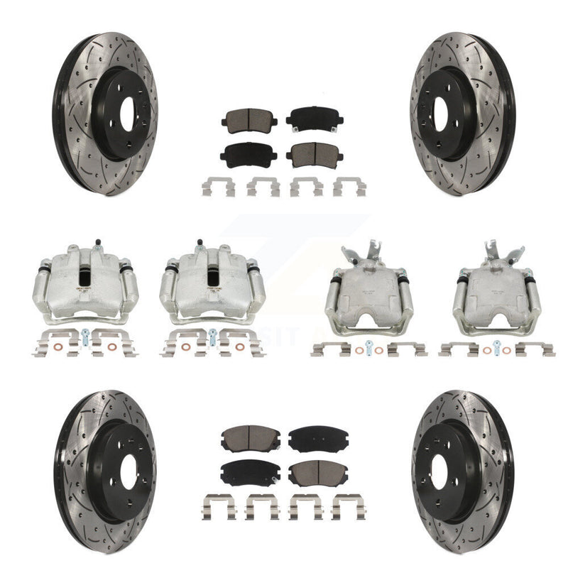 Transit Auto KCD-100349C Disc Brake Kit for 2014-2015 Chevrolet Malibu - Front and Rear product image
