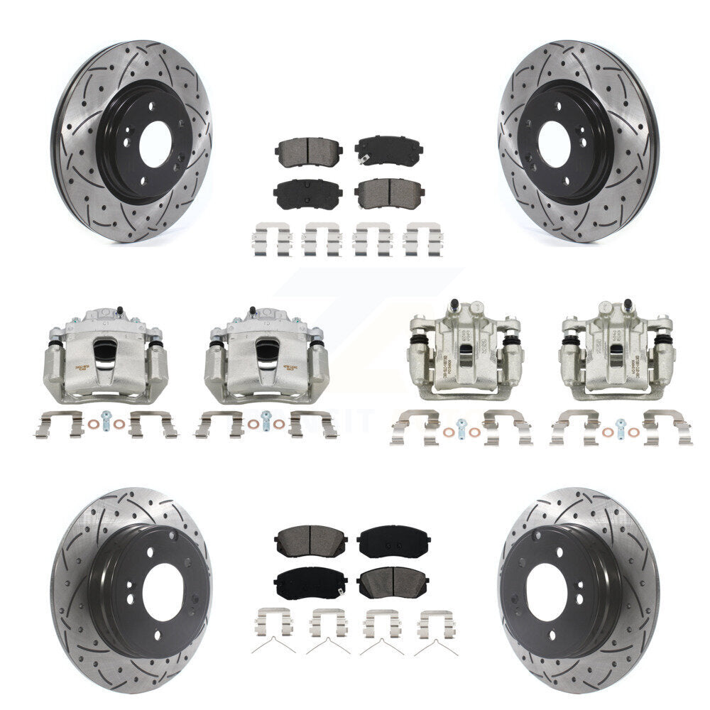 Transit Auto KCD-100349S Disc Brake Kit for 2017-2019 Kia Optima - Front and Rear product image