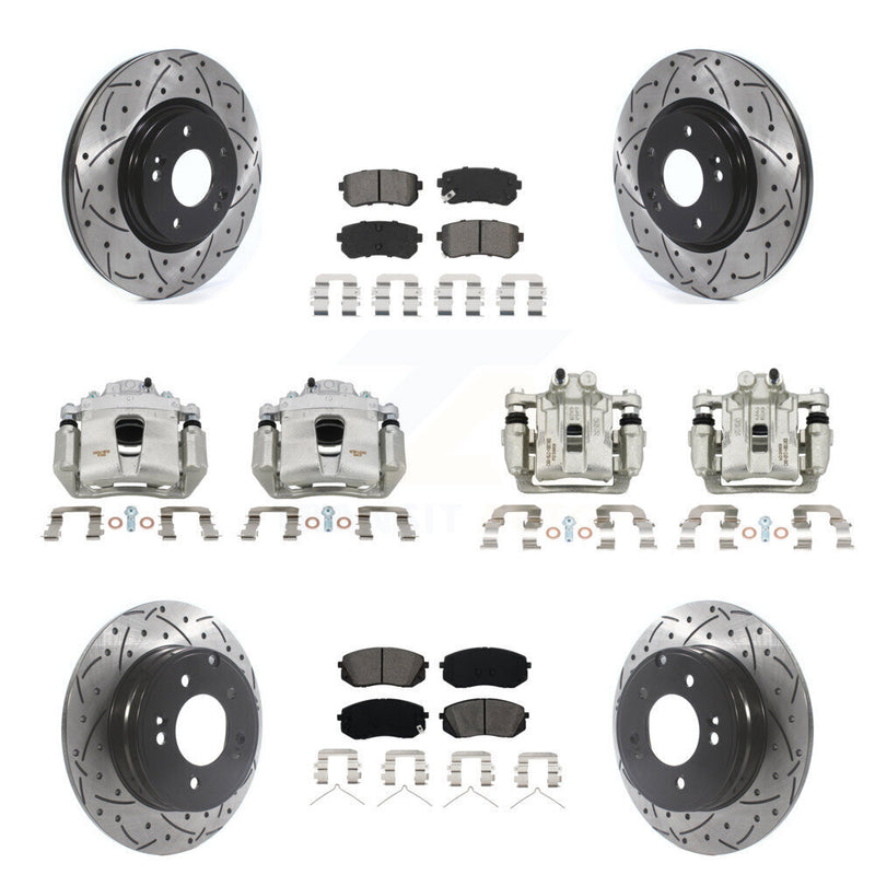 Transit Auto KCD-100349S Disc Brake Kit for 2017-2019 Kia Optima - Front and Rear product image
