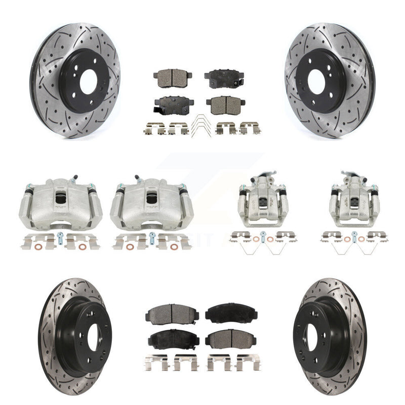 Transit Auto KCD-100350P Disc Brake Kit for 2008-2010 Acura TSX, Honda Accord - Front and Rear product image