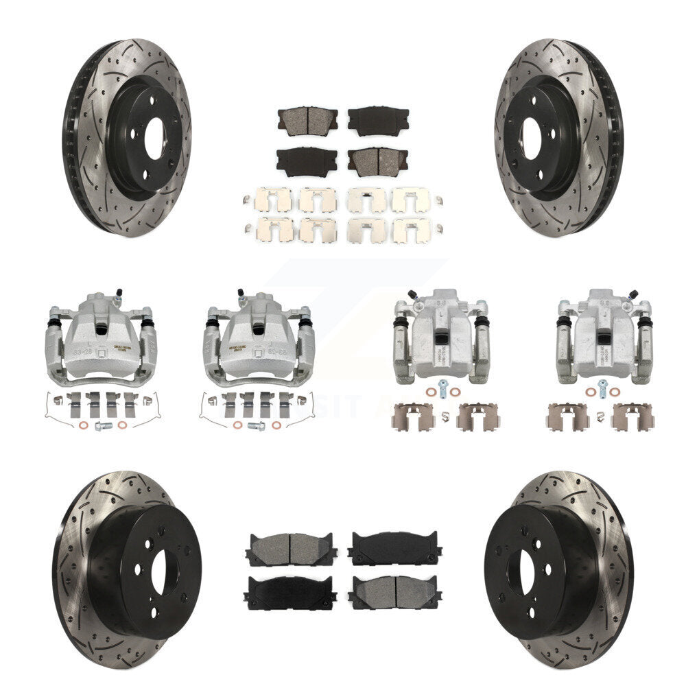 Transit Auto KCD-100350S Disc Brake Kit for 2007-2012 Lexus ES350, Toyota Camry, Toyota Avalon - Front and Rear product image